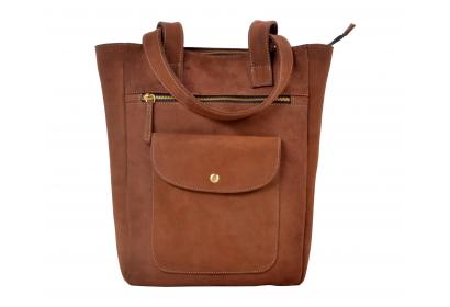 Women's Antique Crazy Horse Cowhide Shoulder Bag Mini Genuine Leather Backpack Bag